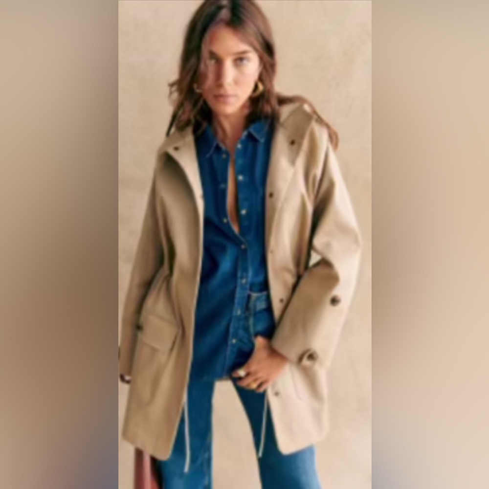 Sezane Hugo Parka Sand - Size 6